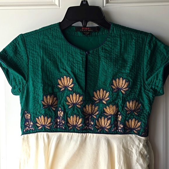 Biba by Rohit Bal Indian Anarkali Maxi Dress with Scarf - Picture 3 of 12